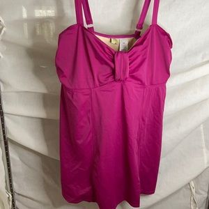 One Piece Skirted Swimsuit - Plus size Gently worn